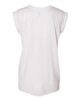BELLA + CANVAS Women’s Flowy Rolled Cuffs Muscle Tee