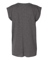 BELLA + CANVAS Women’s Flowy Rolled Cuffs Muscle Tee