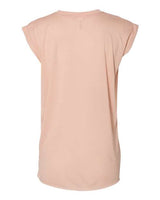 BELLA + CANVAS Women’s Flowy Rolled Cuffs Muscle Tee