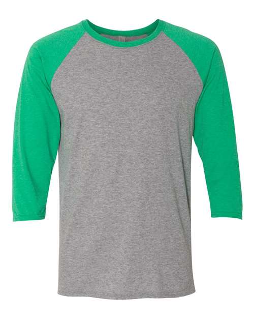 JERZEES Men's Triblend Three-Quarter Raglan Baseball T-Shirt JERZEES