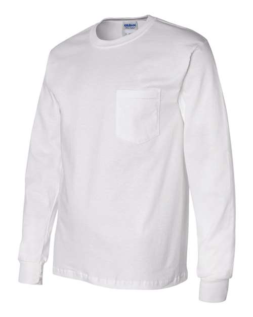 Gildan - Ultra Cotton® Long Sleeve Pocket T-Shirt Gildan