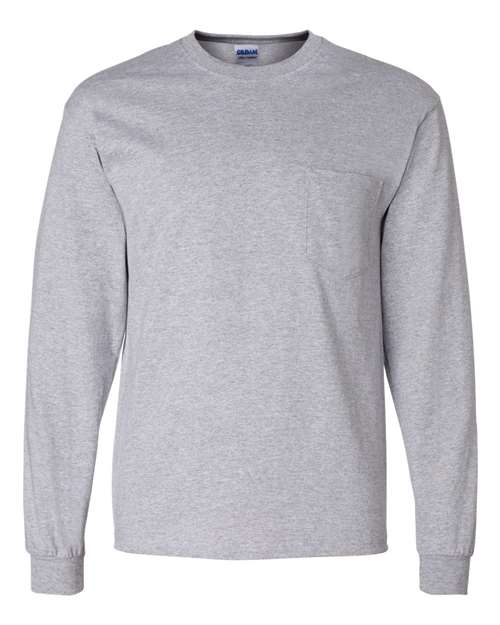 Gildan - Ultra Cotton® Long Sleeve Pocket T-Shirt Gildan