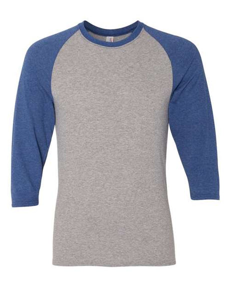 JERZEES Men's Triblend Three-Quarter Raglan Baseball T-Shirt JERZEES