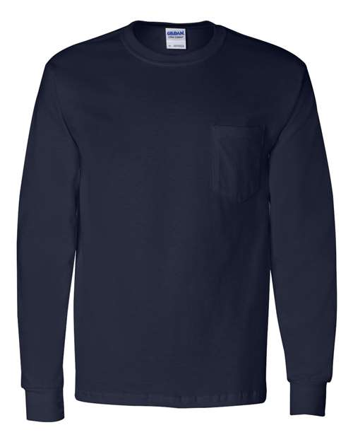 Gildan - Ultra Cotton® Long Sleeve Pocket T-Shirt Gildan