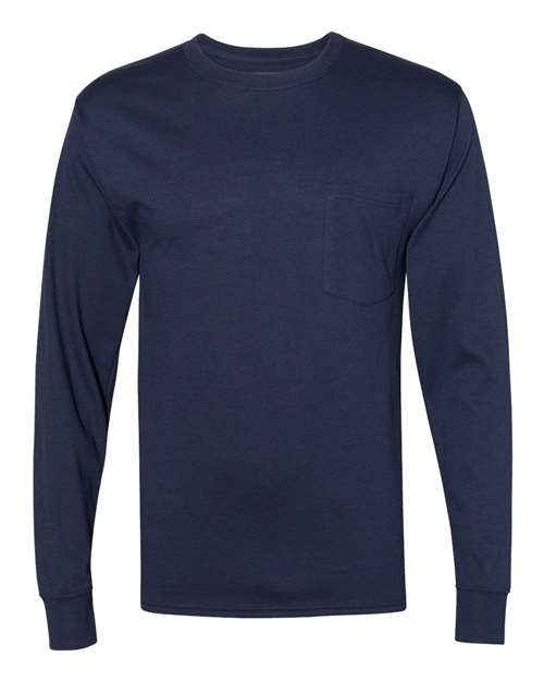 Hanes Men's Workwear Long Sleeve Pocket T-Shirt Hanes