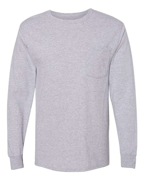 Hanes Men's Workwear Long Sleeve Pocket T-Shirt Hanes