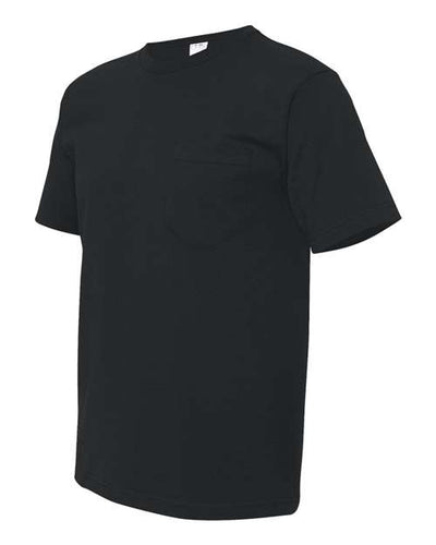 Bayside Men's USA-Made Short T-Shirt With a Pocket
