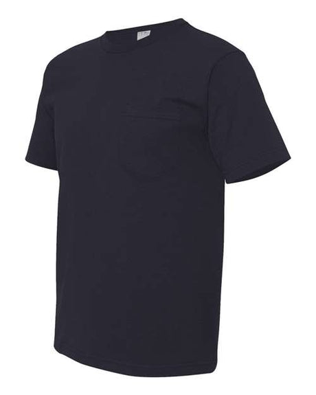 Bayside Men's USA-Made Short T-Shirt With a Pocket Bayside