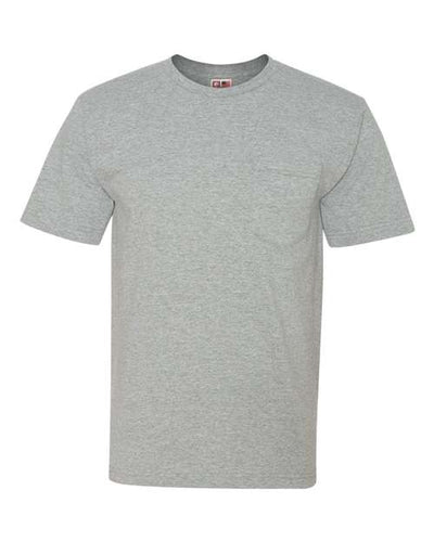 Bayside Men's USA-Made Short T-Shirt With a Pocket