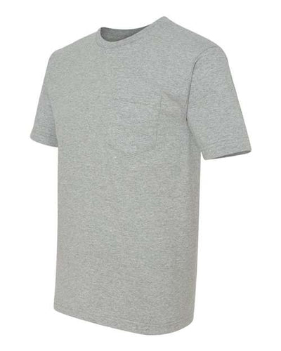 Bayside Men's USA-Made Short T-Shirt With a Pocket