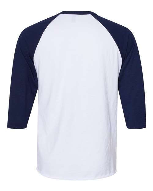 JERZEES Premium Blend Ringspun Three-Quarter Sleeve Raglan Baseball T-Shirt