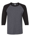 JERZEES Premium Blend Ringspun Three-Quarter Sleeve Raglan Baseball T-Shirt JERZEES