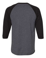 JERZEES Premium Blend Ringspun Three-Quarter Sleeve Raglan Baseball T-Shirt JERZEES