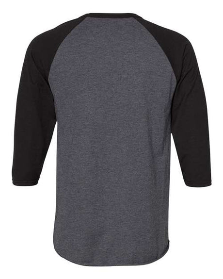 JERZEES Premium Blend Ringspun Three-Quarter Sleeve Raglan Baseball T-Shirt JERZEES