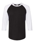 JERZEES Premium Blend Ringspun Three-Quarter Sleeve Raglan Baseball T-Shirt JERZEES