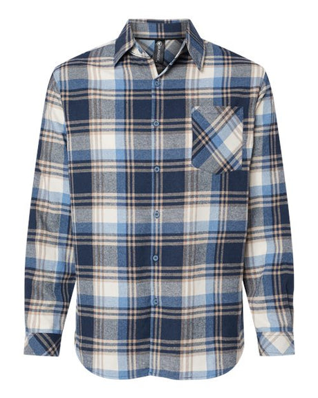 Burnside Men's Open Pocket Long Sleeve Flannel Shirt Mens Apparel Shirts & Tops