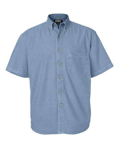 Sierra Pacific Men's Short Sleeve Denim Shirt
