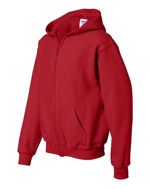 Gildan Youth Heavy Blend Full-Zip Hooded Sweatshirt