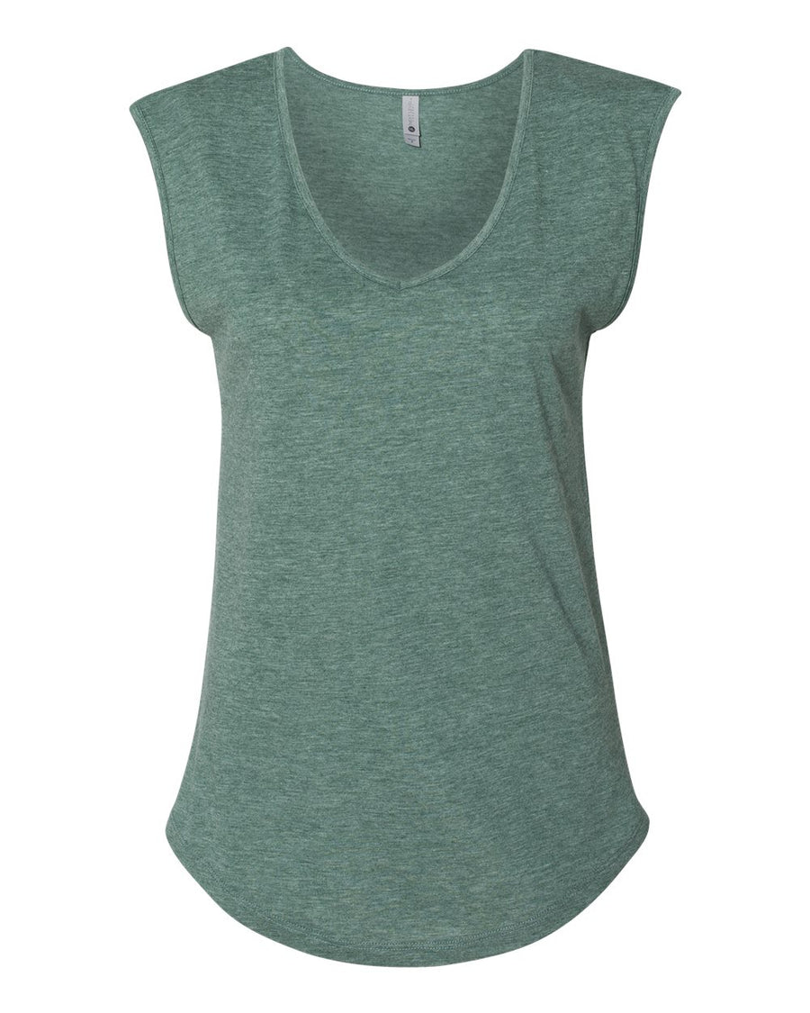 Next Level - Women's Festival Sleeveless Deep V-Neck T-Shirt Next Level