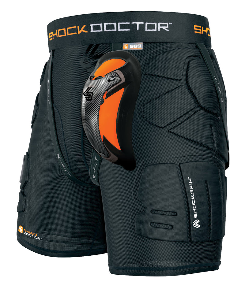 Shock Doctor ShockSkin LAX Relax Fit 5-Pad Short with Ultra Carbon Flex Cup