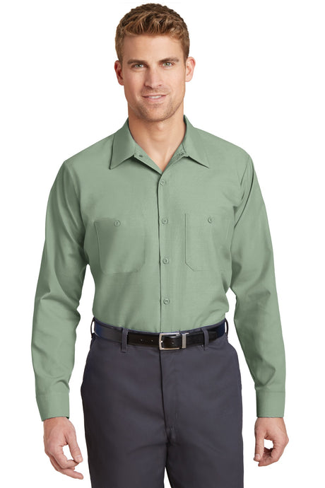 Red Kap Men's Industrial Long Sleeve Work Shirt. SP14 Red Kap