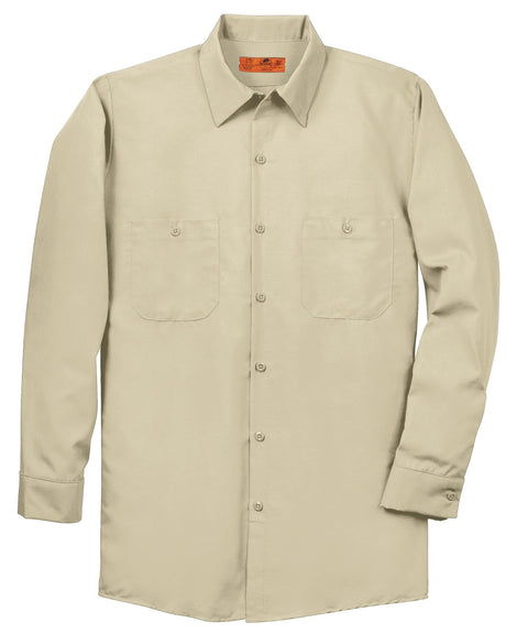 Red Kap Men's Industrial Long Sleeve Work Shirt. SP14 Red Kap
