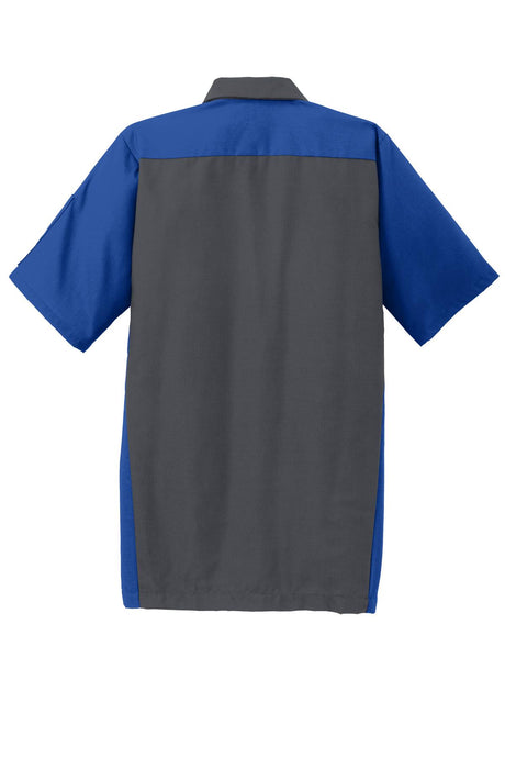 Red Kap Men's Short Sleeve Automotive Crew Shirt. SY20 Red Kap