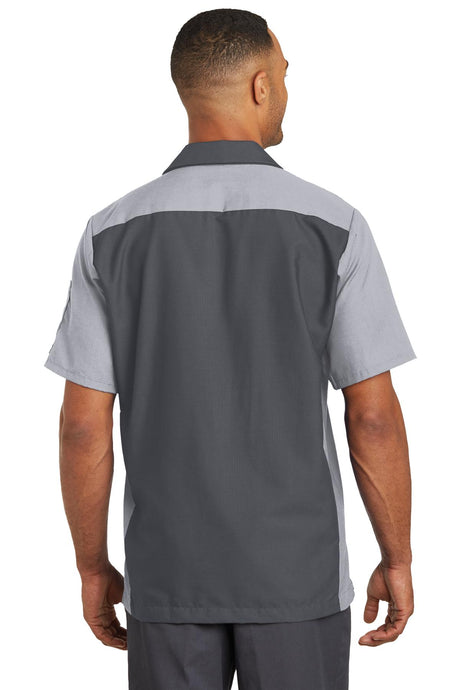 Red Kap Men's Short Sleeve Automotive Crew Shirt. SY20 Red Kap
