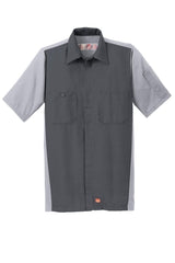 Red Kap Men's Short Sleeve Automotive Crew Shirt. SY20 Red Kap