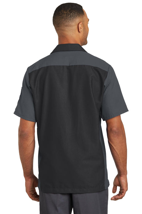 Red Kap Men's Short Sleeve Automotive Crew Shirt. SY20 Red Kap