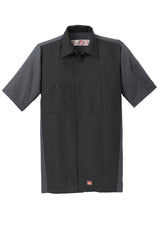 Red Kap Men's Short Sleeve Automotive Crew Shirt. SY20 Red Kap