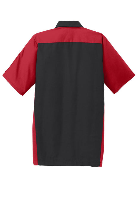 Red Kap Men's Short Sleeve Automotive Crew Shirt. SY20 Red Kap