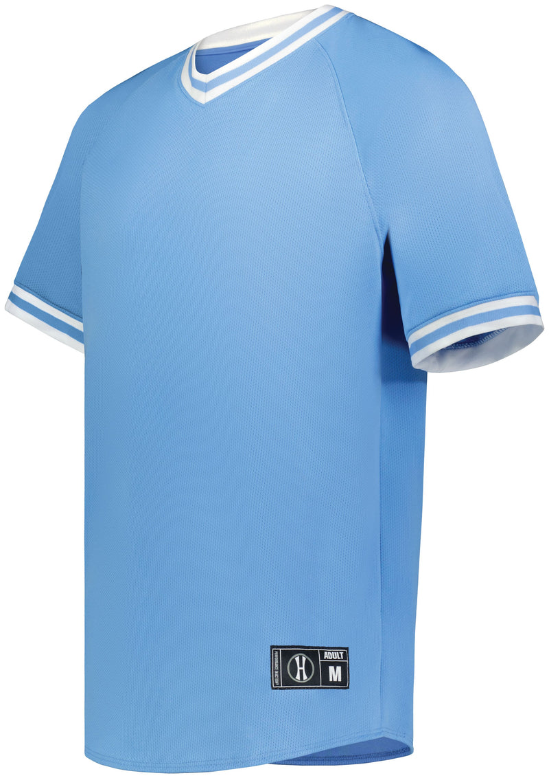 Holloway Youth Retro V-Neck Baseball Jersey