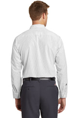 Red Kap Men's Industrial Stripe Work Shirt. SL10L Red Kap