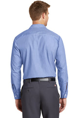 Red Kap Men's Industrial Stripe Work Shirt. SL10L Red Kap