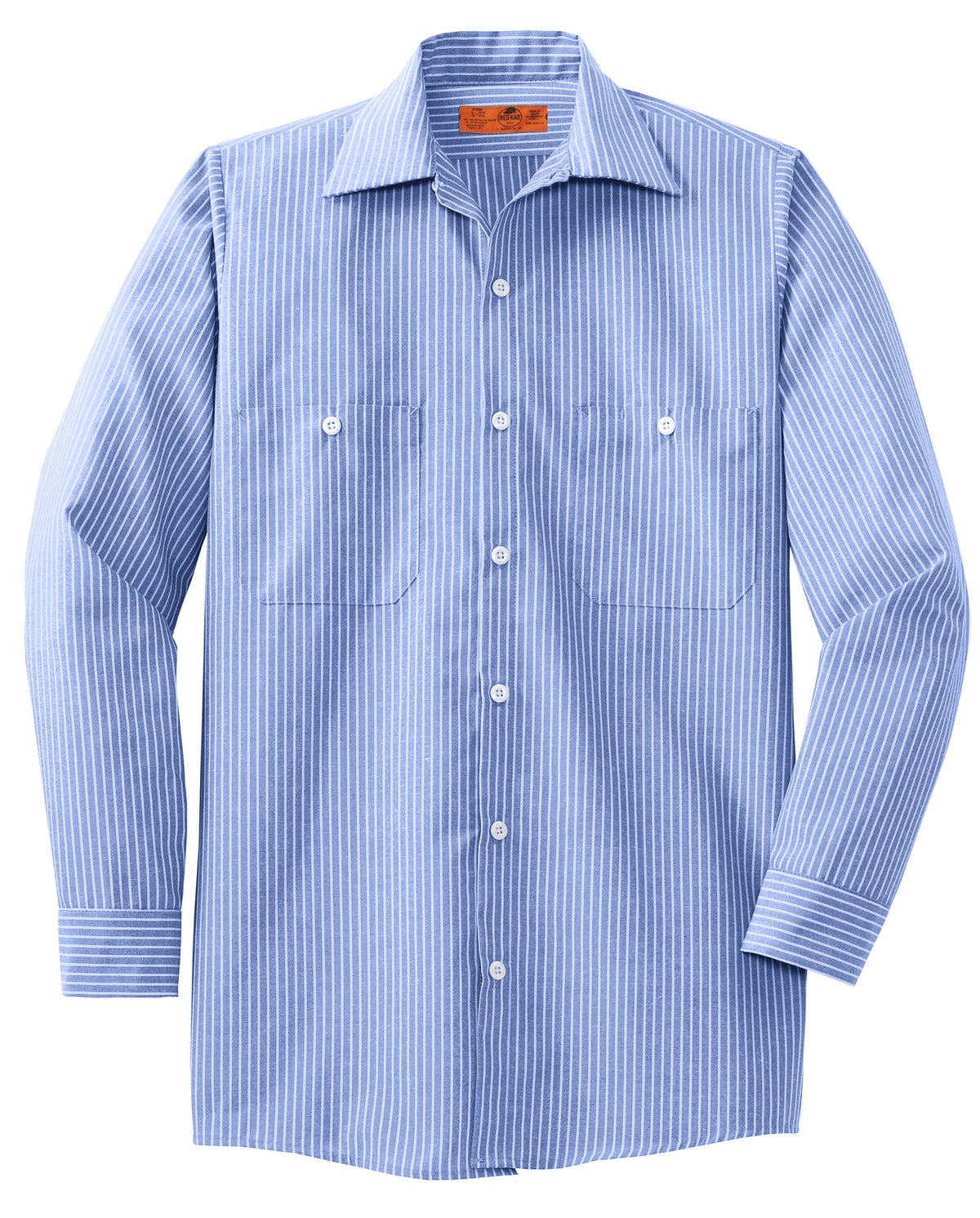 Red Kap Men's Industrial Stripe Work Shirt. SL10L Red Kap