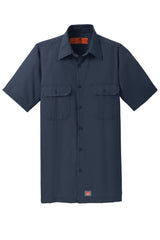 Red Kap Men's Ripstop Short Sleeve Work Shirt. SY60 Red Kap