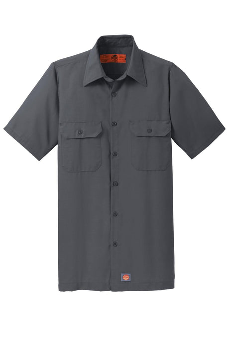 Red Kap Men's Ripstop Short Sleeve Work Shirt. SY60 Red Kap