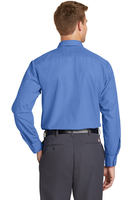 Red Kap Men's Industrial Stripe Work Shirt. SL10L Red Kap