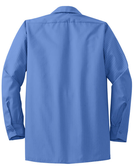 Red Kap Men's Industrial Stripe Work Shirt. SL10L Red Kap