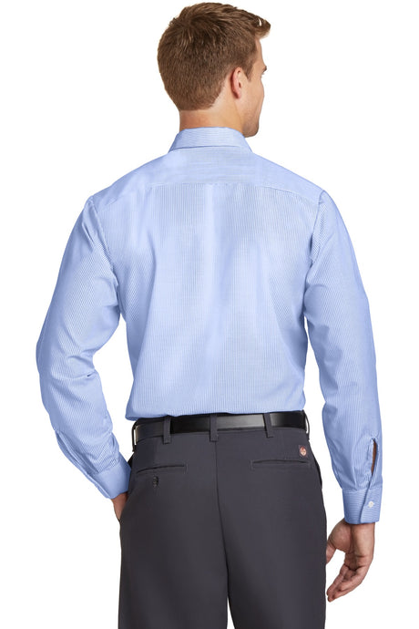 Red Kap Men's Industrial Stripe Work Shirt. SL10L Red Kap
