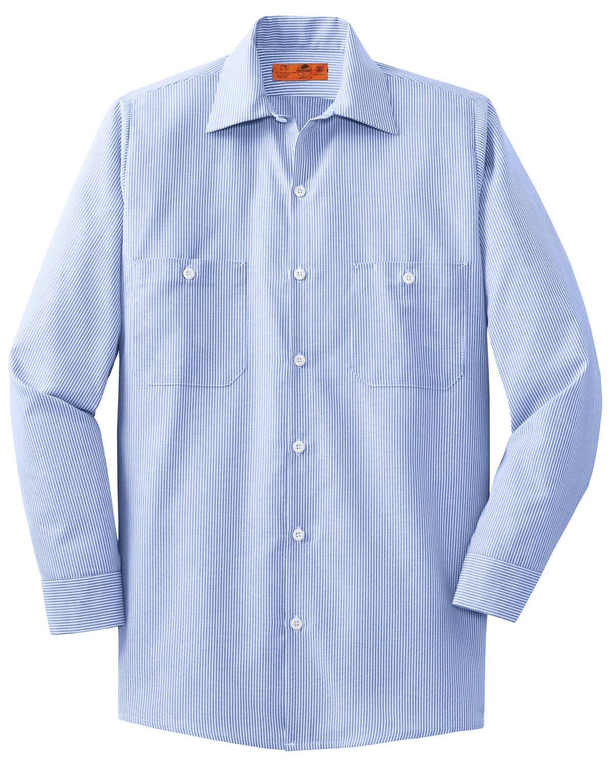 Red Kap Men's Industrial Stripe Work Shirt. SL10L Red Kap