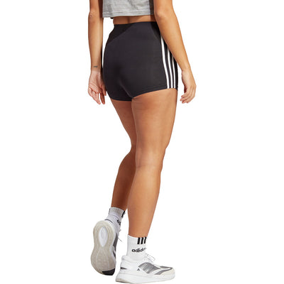 adidas Women's Essentials 3-Stripes Single Jersey Booty Shorts
