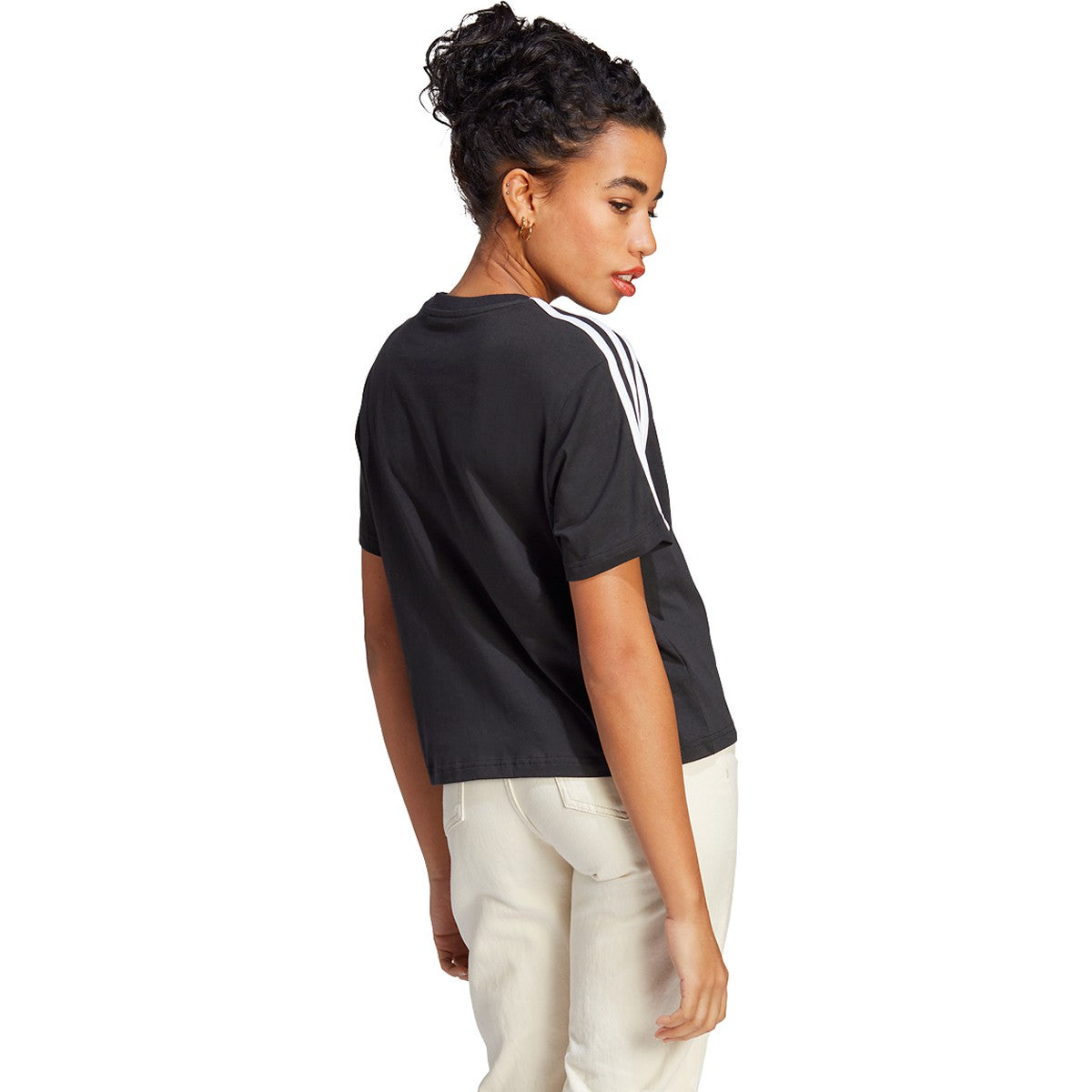 adidas Women's Essentials 3-Stripes Single Jersey Crop Top adidas