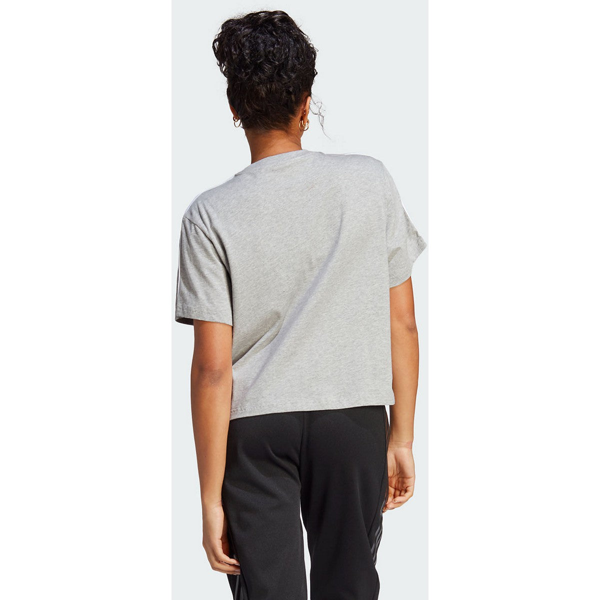 adidas Women's Essentials 3-Stripes Single Jersey Crop Top adidas