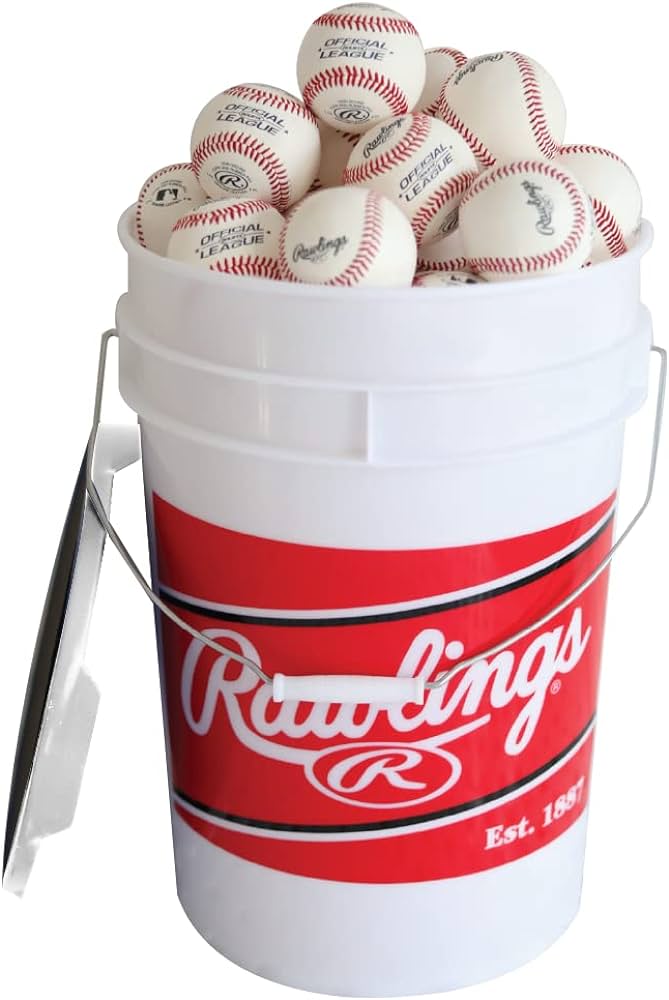Rawlings 6 Gallon Raised Seam Rolb1x Or Better Ball/Bucket Combo - 24 Count