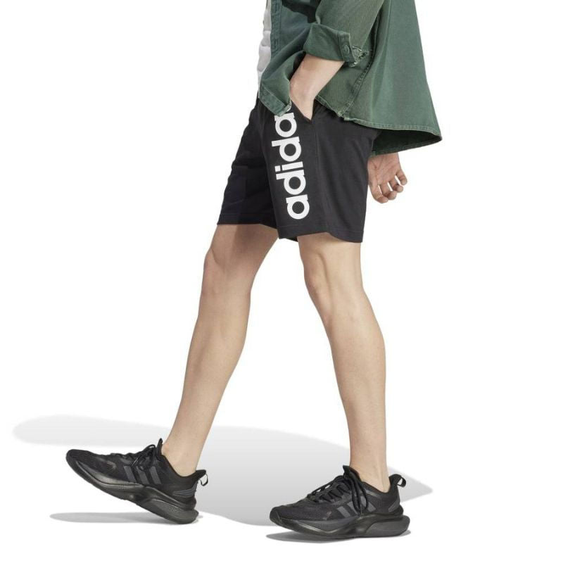 adidas Men's Aeroready Essentials Single Jersey Linear Logo Shorts adidas
