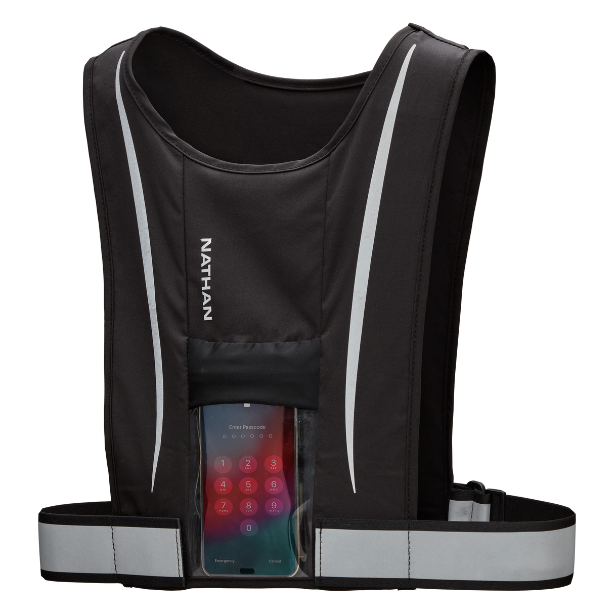 Nathan Men's Hypernight Stash Reflective Vest Nathan Sports