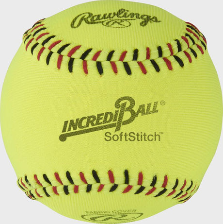Rawlings Incredi-Ball 12" Yellow SoftStitch Softballs - Dozen Rawlings