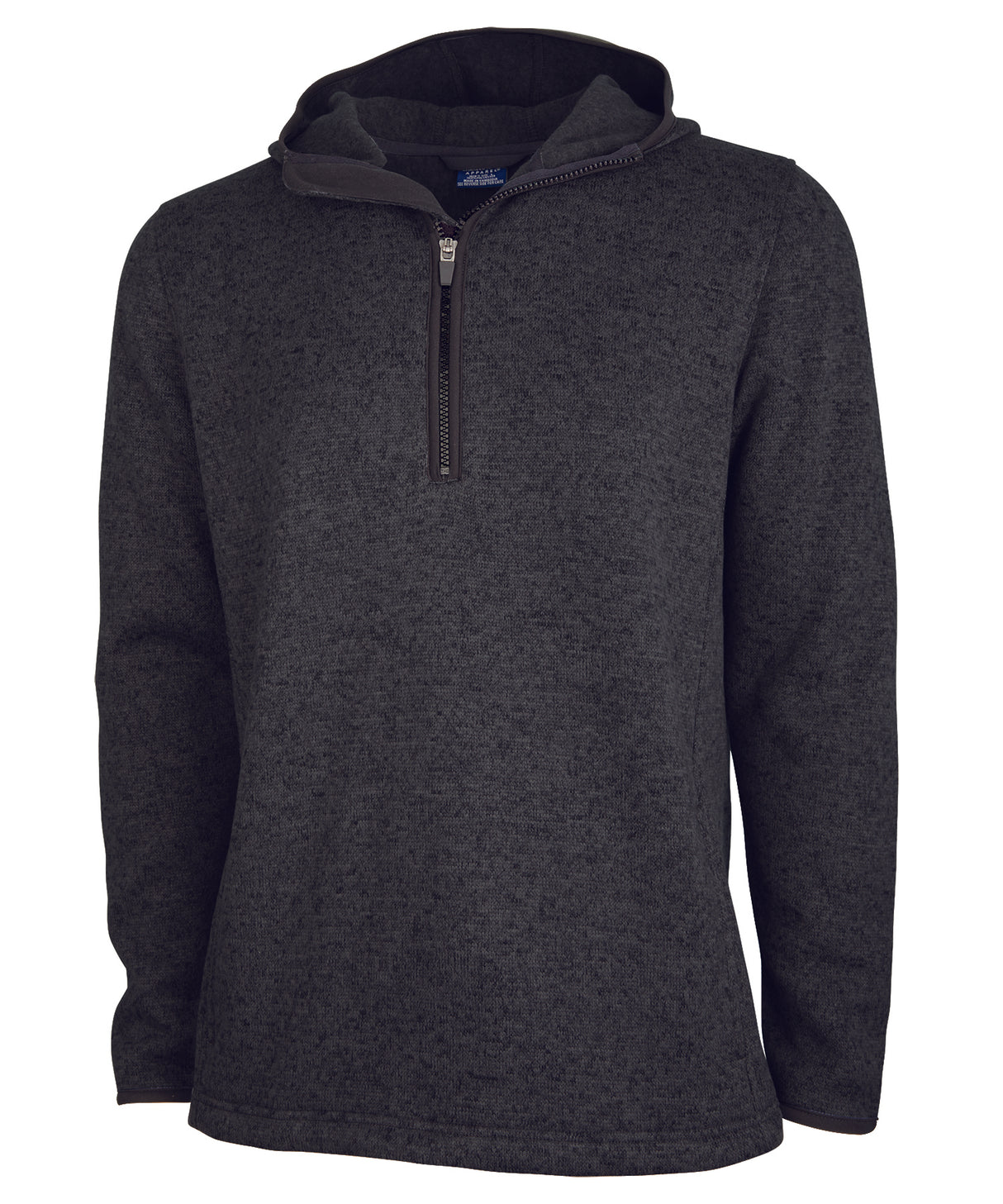 Charles River Men's Heathered Fleece Quarter Zip Hoodie Charles River